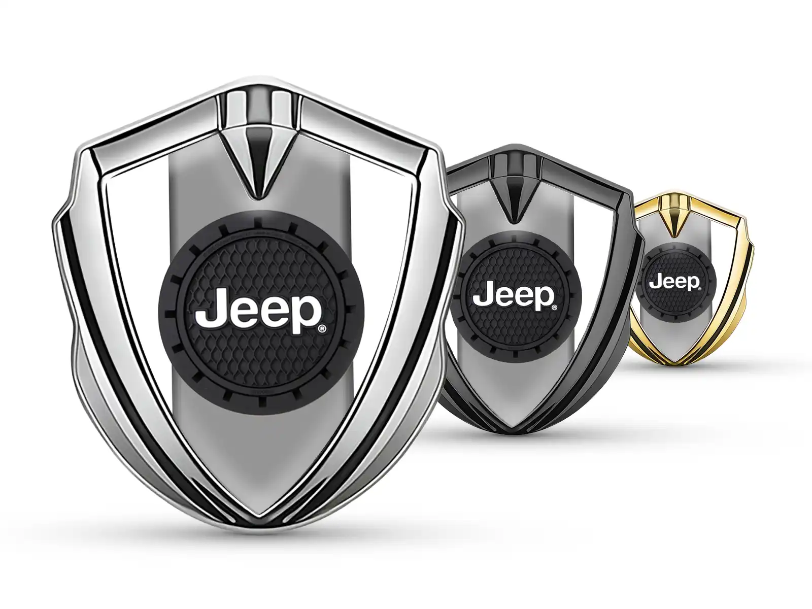 Jeep Emblema Fender Badge Finitura Lussuosa Inox